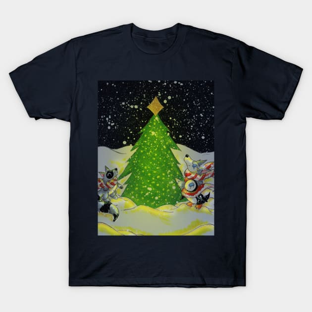 Tree Lighting T-Shirt by KristenOKeefeArt